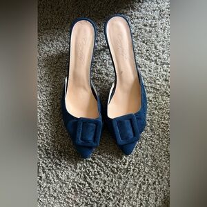 Elegant Blue Women's Mules